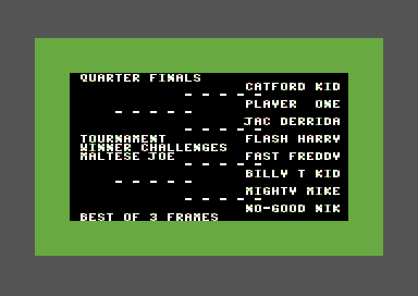 3D Pool screenshot 4 for Commodore 64